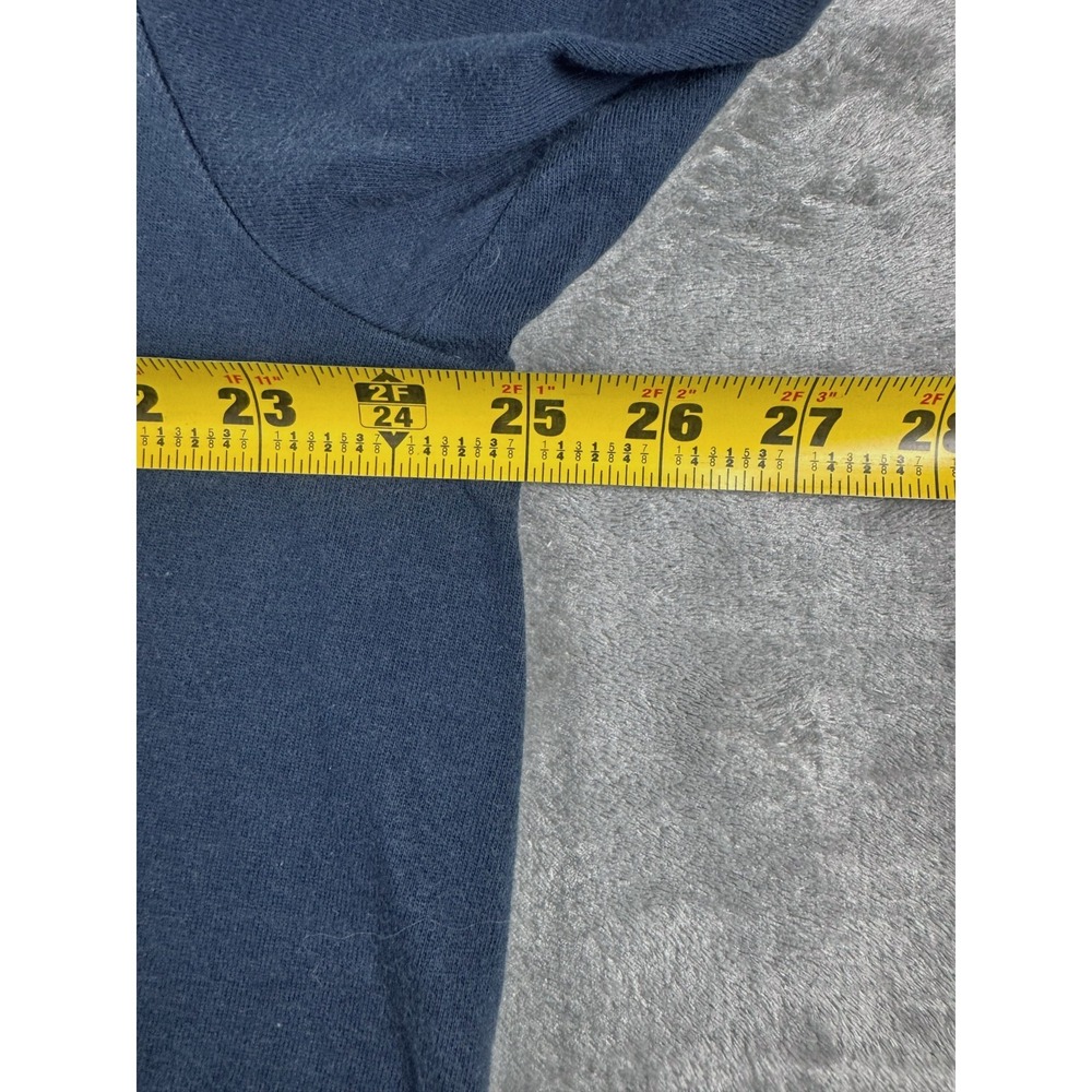 Ecko Unltd Gothic Logo T-Shirt Navy Blue Gold Vintage 2000s Y2K Mens 2XL - Picture 5 of 13
